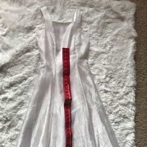 Girls white formal dress
